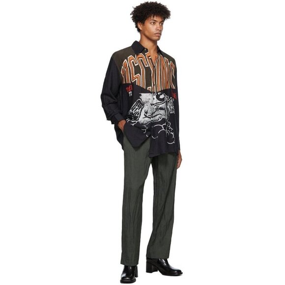 Our Legacy Angel of Wisconsin Above Shirt Size 52, US 42 Large Mens Black NWT - Picture 16 of 16